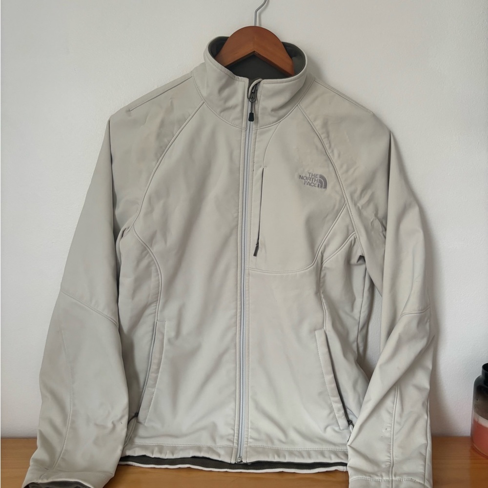 The North Face cream hard shell jacket - Picture 3 of 6